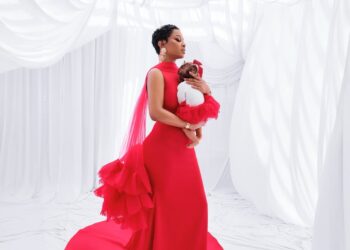 Radiant in Red: Toke Makinwa Stuns in Breathtaking Birthday Photos