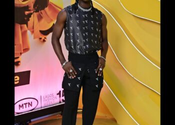 Koyin Serves Bold Style and Confidence in Emmy Kasbit at Lagos Fashion Week