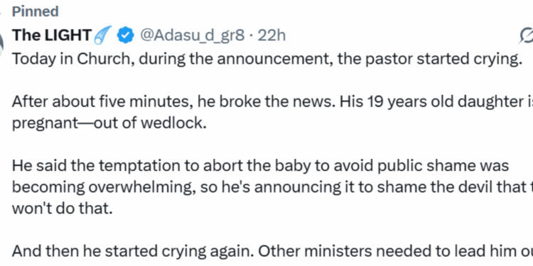 “My Daughter Is Pregnant” — Pastor Breaks Down In Tears Before His Congregation